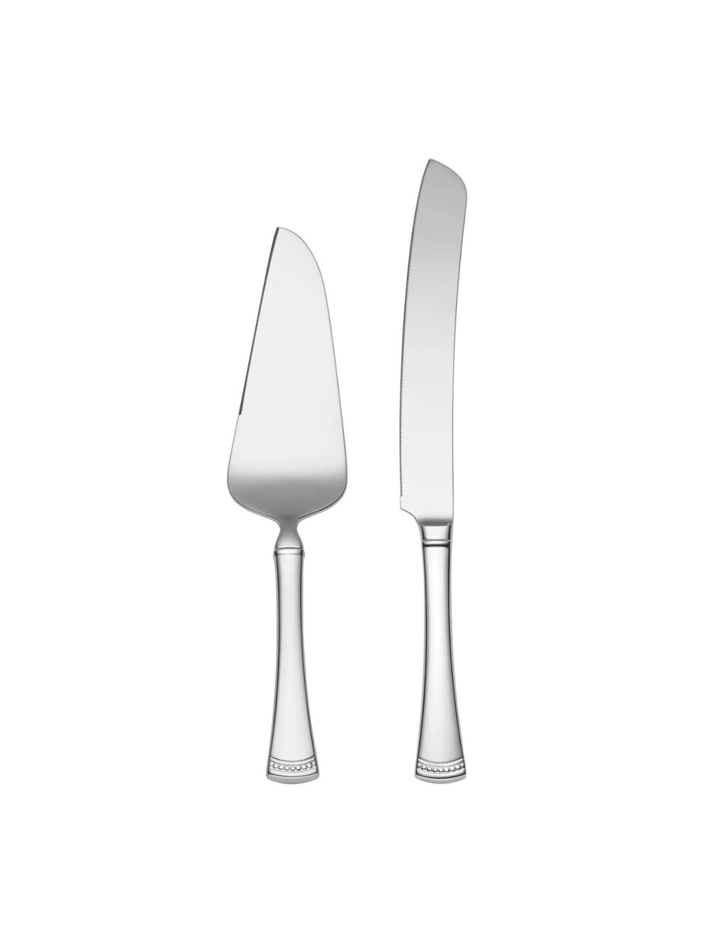 57$ Lenox Portola 18/10 Stainless Steel 2-Piece Dessert Set